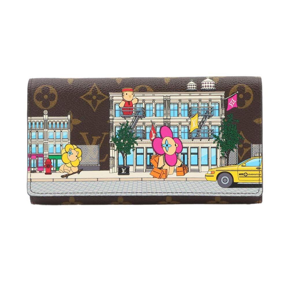 Louis Vuitton Vivienne Monogram Portefeuille Sarah NM Bi-fold Long Wallet Bro...